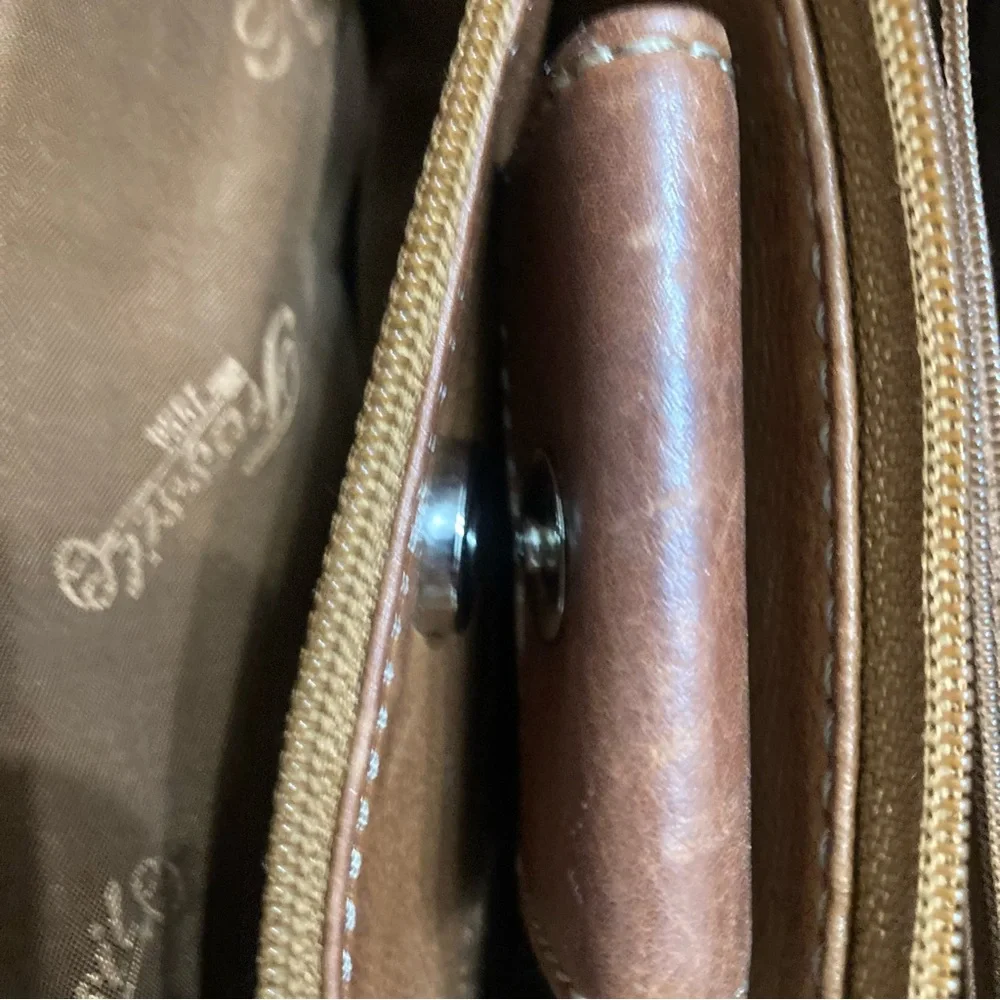 Fossil Tan Leather Men's Messenger Bag